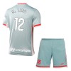 Officiële Voetbalshirt + Korte Broek Atlético Madrid S. Lino 12 Uit 2024-25 - Kids